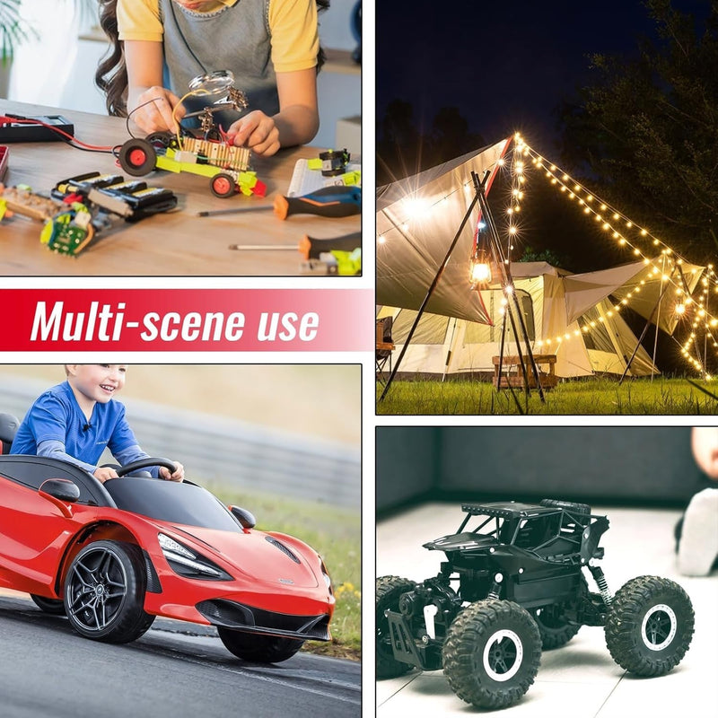 Safety First Power Wheel Adapter Set with Built-in Switch and 30A Fuse – 3 Pack