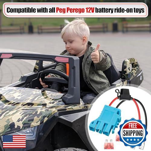 12-Pack 1 AWG Wire Harness Connector Replacement Compatible with Peg