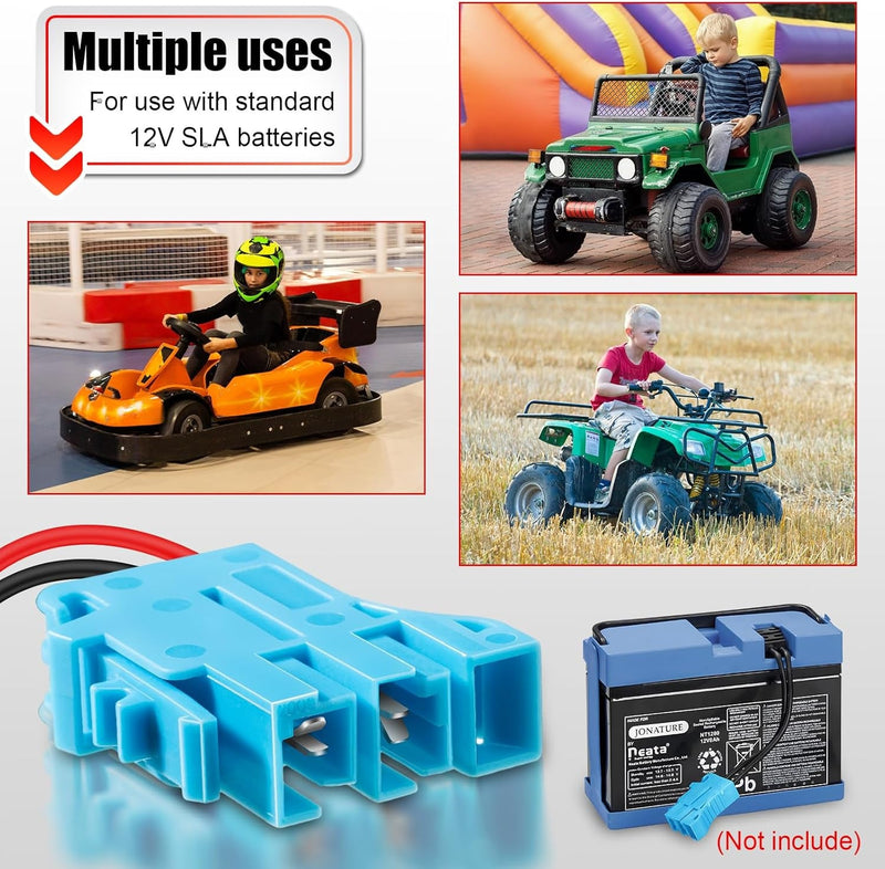 12-Pack 12 AWG Wire Harness Connector Replacement Compatible with Peg-Pe