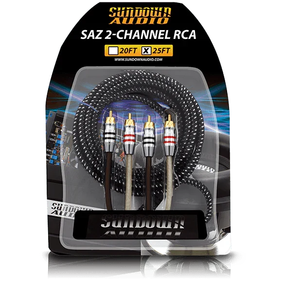 Sundown Audio SAZ2CH - 25FT 2 Channel RCA Interconnects Sundown Audio