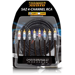 Sundown Audio SAZ4CH - 12FT 4 Channel RCA Interconnects Sundown Audio