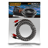 Sundown Audio SB2-3FT 2-Channel RCA Interconnect Cables Sundown Audio