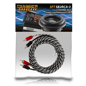 Sundown Audio SB2-3FT 2-Channel RCA Interconnect Cables Sundown Audio
