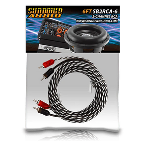 Sundown Audio SB2-6FT 2-Channel RCA Interconnect Cables Sundown Audio