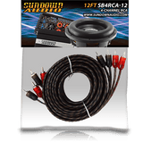 SB4-12FT 4-Channel RCA Interconnect Cables