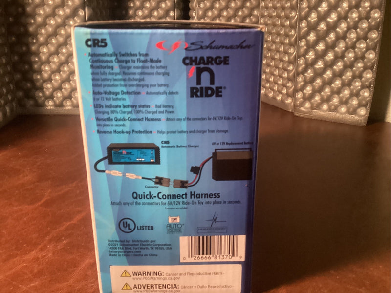 Universal Ride-On Toy Charger CR5, New Model