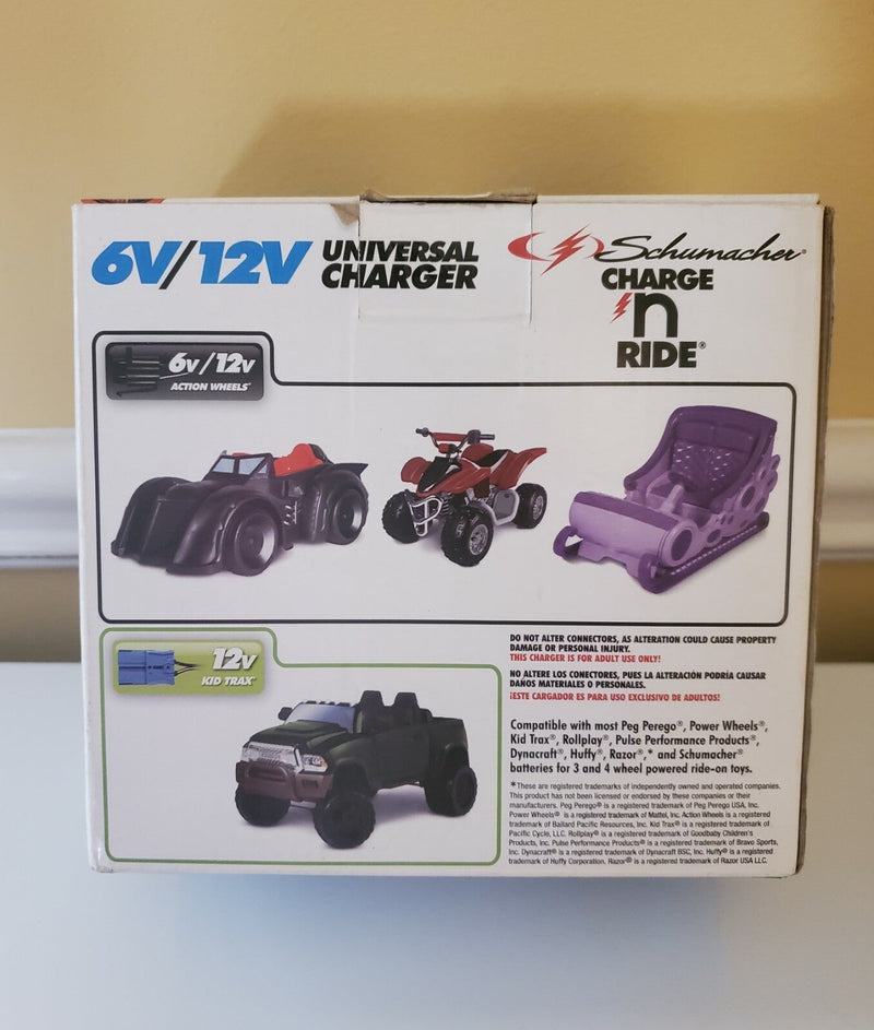 Fast Charger for 6V and 12V Ride-On Toy Batteries CR5 Compatible