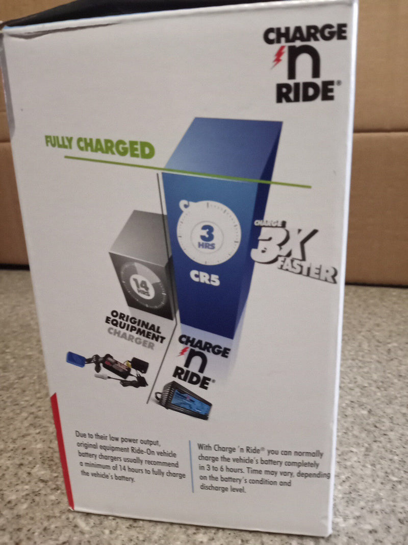 Fast 6V and 12V CR5 Battery Charger for Ride-On Toys