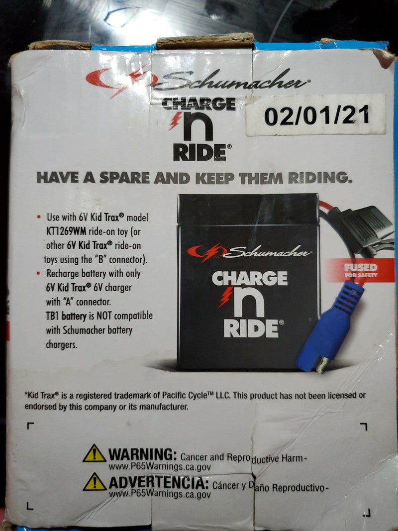 6V Rechargeable Replacement Battery for Ride-On Toys