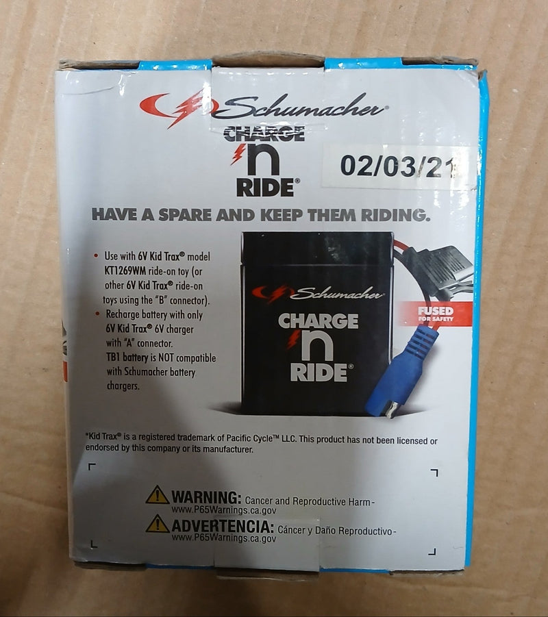 6V 4.5Ah Rechargeable Replacement Battery for Ride-On Toys TB1 Model