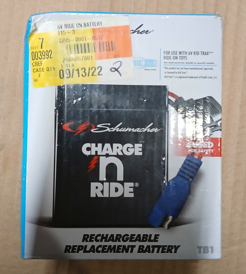 6V 4.5Ah Rechargeable Replacement Battery for Ride-On Toys TB1 Model