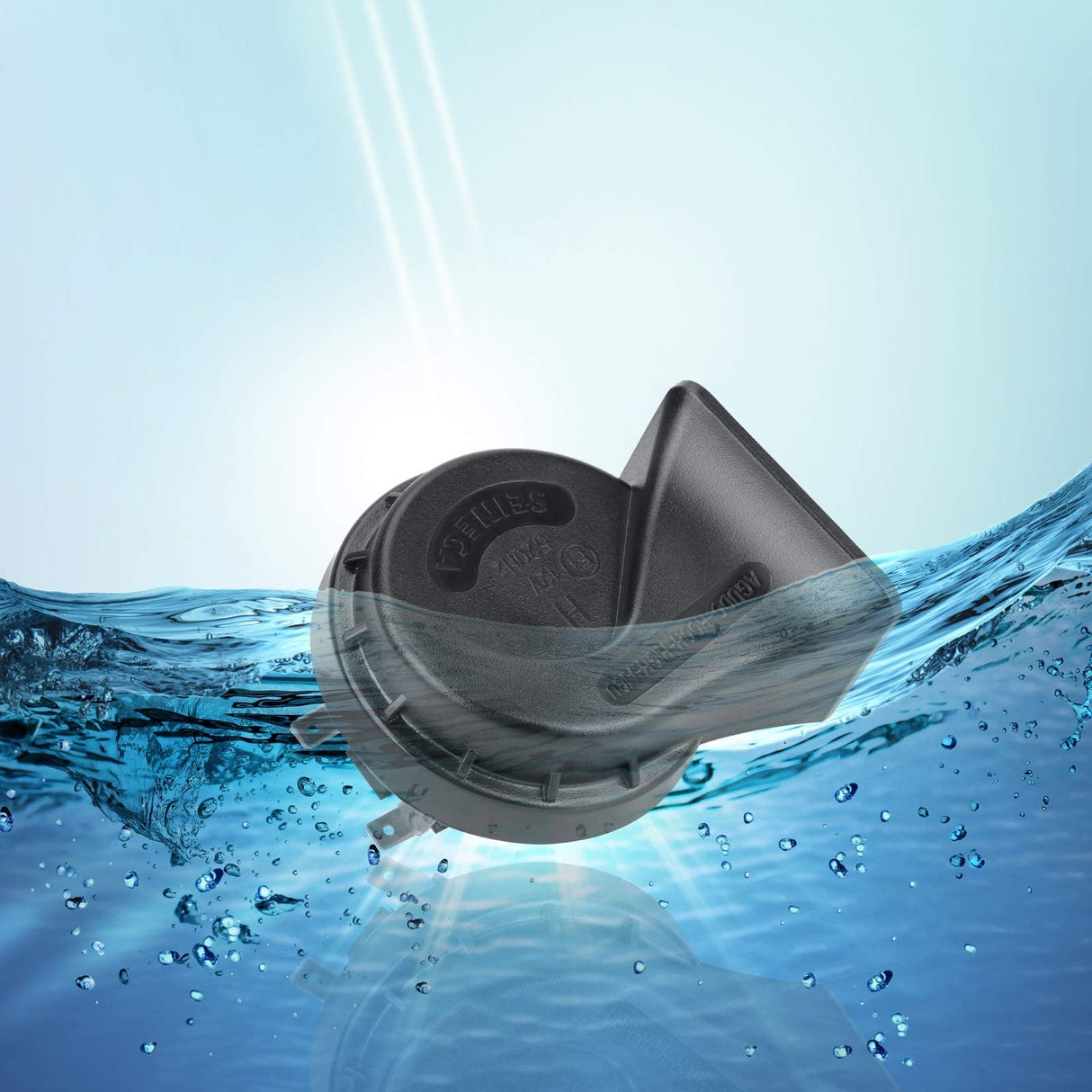 12V Waterproof Loud High Tone Snail Electric Car Horn Single