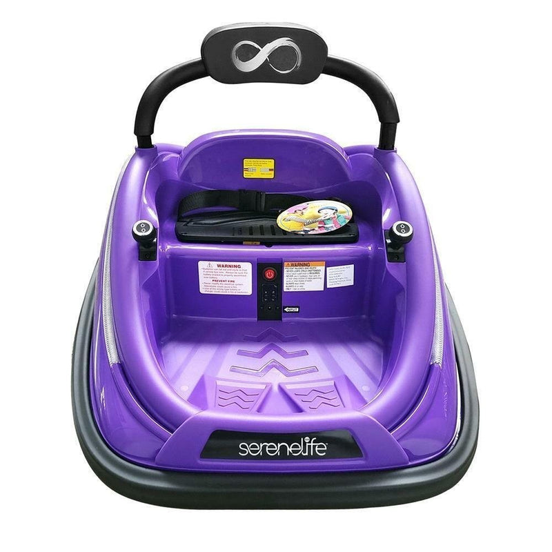 Electric Kids Ride-On Bumper Car Vehicle with Remote Control Purple