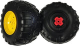 Set of 2 Black 14-Inch Rear Wheels for Peg Perego John Deere Gator HPX - Brand New