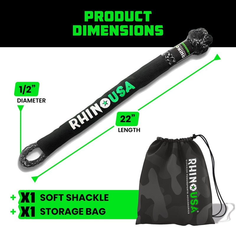 1/2" Synthetic Soft Shackles