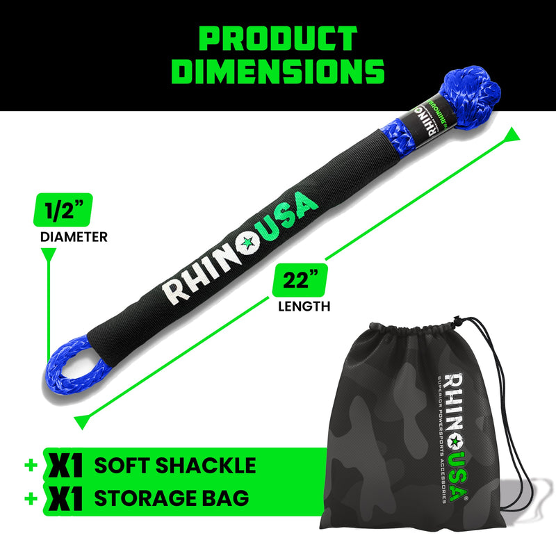 1/2" Synthetic Soft Shackles