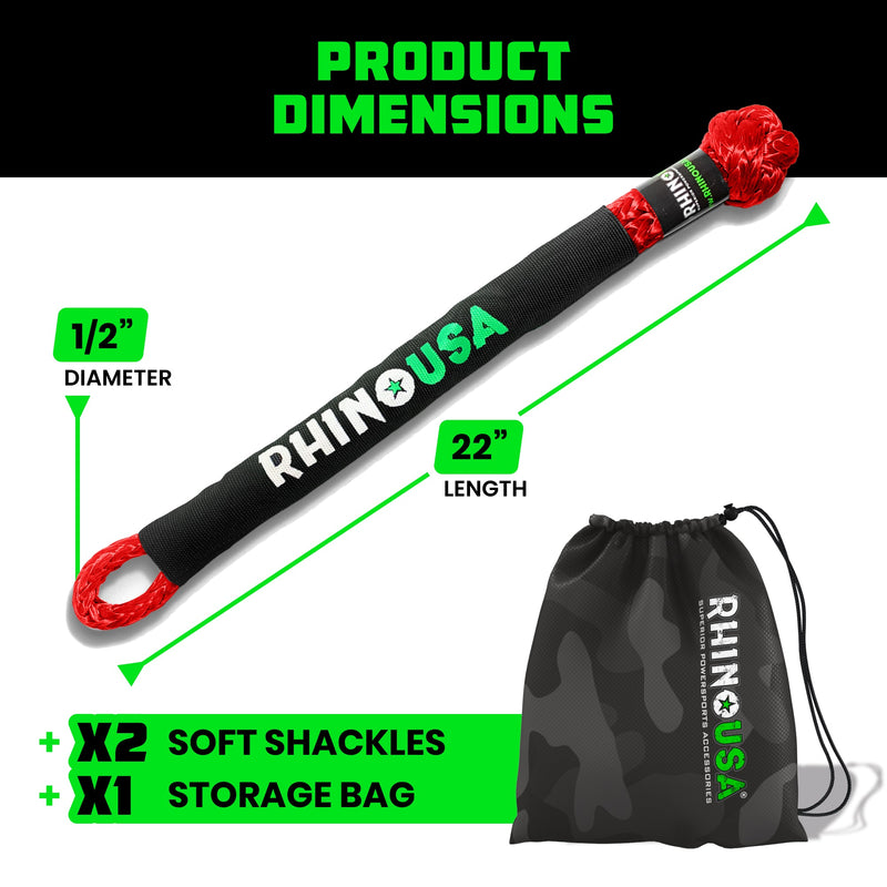1/2" Synthetic Soft Shackles