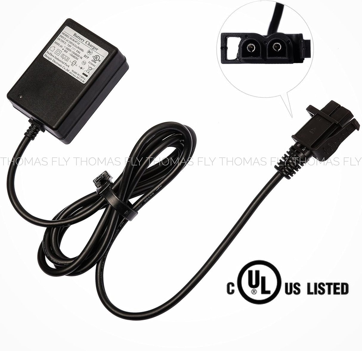6 Volt Battery Charger for Kids Ride-On Cars and Frozen Scooters