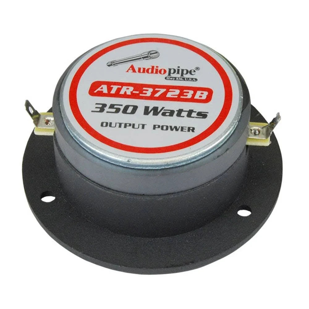 Audiopipe ATR3723B 3-3/4” Amuminum Horn with 1” Titanium Super Tweeter Audiopipe