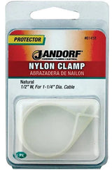JANDORF CLAMP Nylon Natural 1/2x1-1/4 2 PK 61458 Jandorf