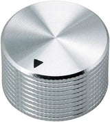 Radio Shack Silver-Tone 1” Knurled Knobs (Pack of 2) Radio Shack