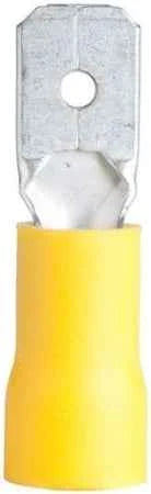12-10 AWG (MALE) YELLOW Spade Wire Connector TekShack