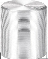 Potentiometer Knob Knurled Shaft Silver Tone Aluminum 6mm Shaft Diameter TekShack