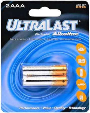 Ultralast ULA2AAA AAA Alkaline Battery UltraLast