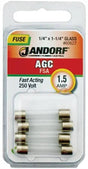 Jandorf Fast Acting 250 Volt 1.5 Amp Fuse #60627 Jandorf