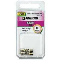 Jandorf Fast Acting 250 Volt 10 Amp Fuse #60726 Jandorf