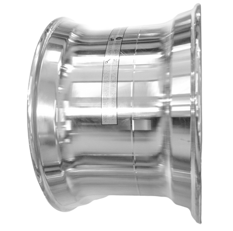Super Single Wheels 22.5x14 Forged Aluminum Rims Flat Face Polished Hub Pilot
