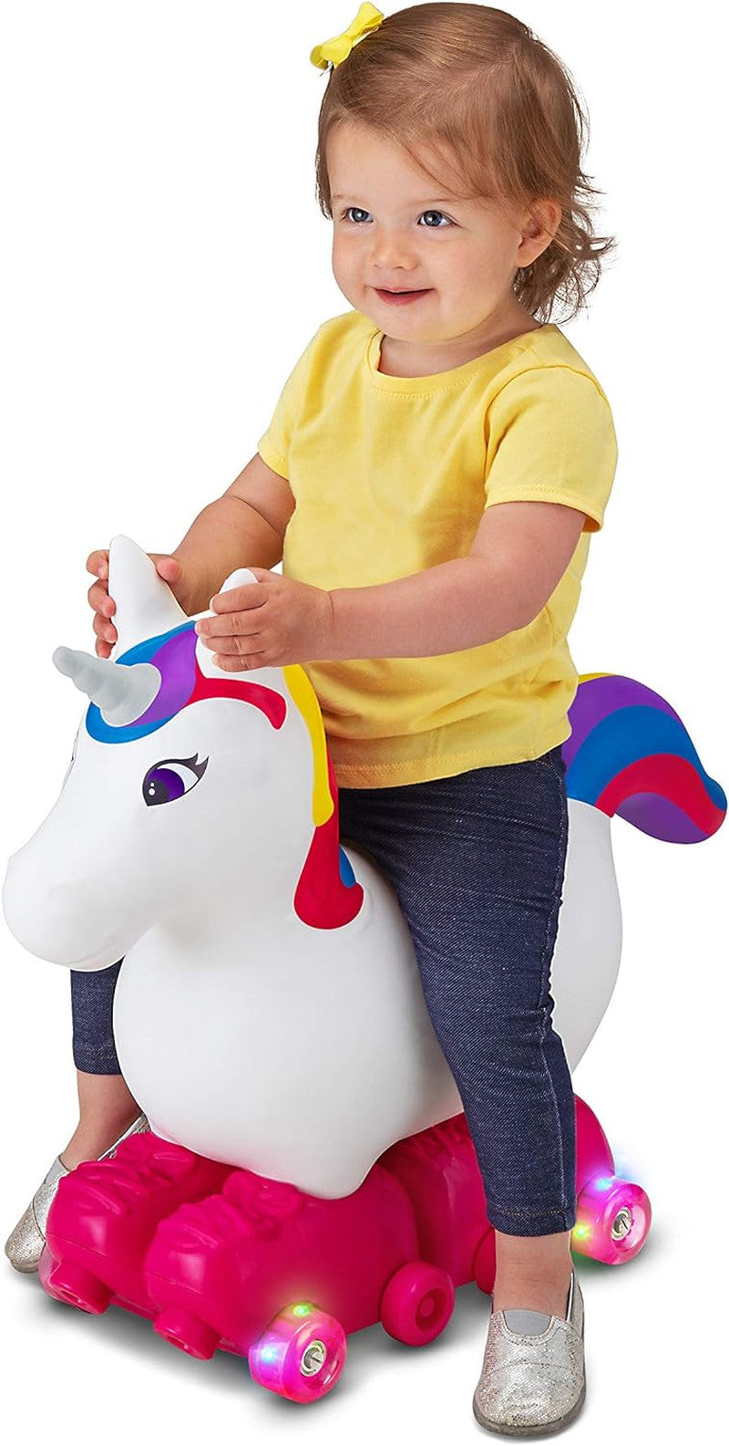 Toddler Unicorn Ride-On Foot-to-Floor Toy for Kids Ages 1-3
