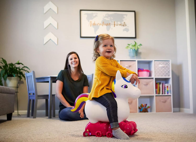 Toddler Unicorn Foot-to-Floor Ride-On Toy for Kids Ages 1-3 with Soft Design