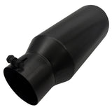 Trucktok 4" Inlet 6" Outlet 15" Overall Length Bolt On Exhaust Tailpipe Tip Black TruckTok
