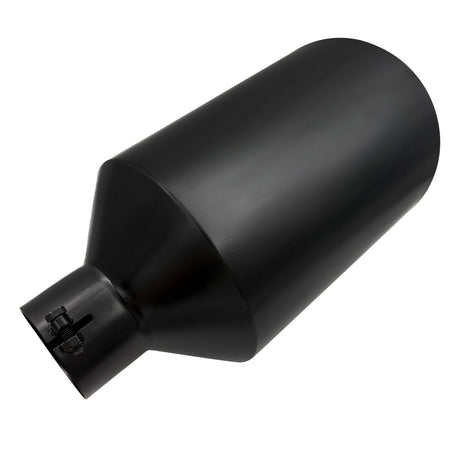 Trucktok 4" Inlet 10" Outlet 18" Overall Length Bolt On Exhaust Tailpipe Tip Black TruckTok