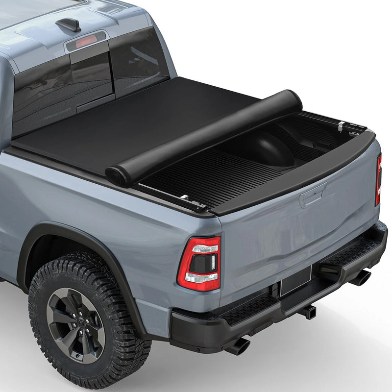 Trucktok 2009-2025 Dodge Ram 1500 5.7FT Soft Top Roll-up Tonneau Cover Truck Bed