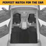 Trucktok 2015-2025 Ford F150 / F-150 Lightning SuperCrew Cab Without Seat Storage All-Weather TPE Floor Mats TruckTok