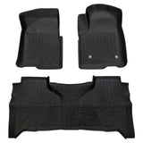 Trucktok 2019-2025 Silverado Sierra 1500 New Double Cab All-Weather TPE Floor Mats TruckTok