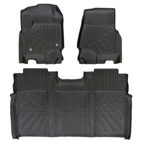 Trucktok 2017-2025 Ford F250 F350 F450 SuperCrew Cab All-Weather TPE Floor Mats TruckTok