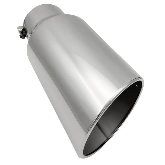 Trucktok 5" Inlet 7" Outlet 15" Overall Length Stainless Steel Bolt On Exhaust Tailpipe Tip TruckTok