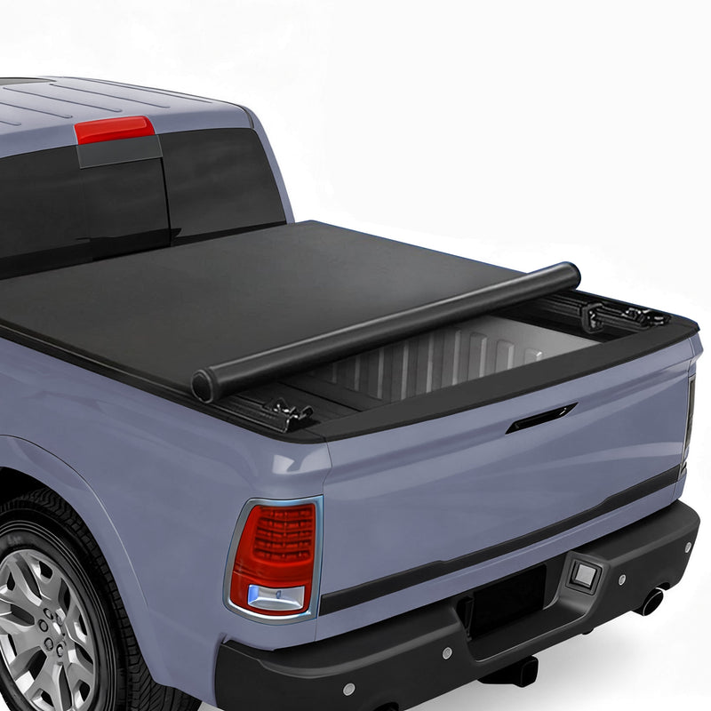 Trucktok 2003-2025 Dodge Ram 8FT Soft Top Roll-up Tonneau Cover Truck Bed