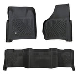 Trucktok 1999-2007 Ford F250 F350 F450 SuperCrew Cab All-Weather TPE Floor Mats TruckTok