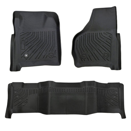 Trucktok 1999-2007 Ford F250 F350 F450 SuperCrew Cab All-Weather TPE Floor Mats TruckTok