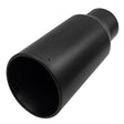 Trucktok 5" Inlet 7" Outlet 15" Overall Length Bolt On Exhaust Tailpipe Tip Black TruckTok