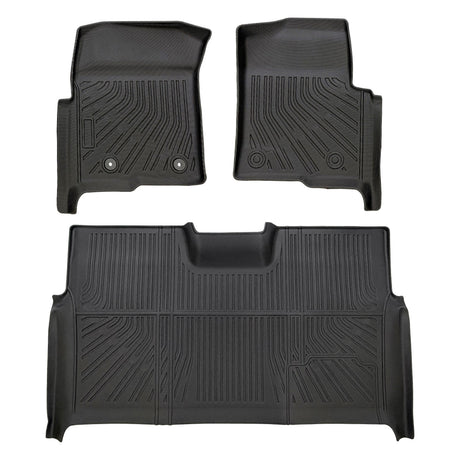 Trucktok 2010-2014 Ford F150 SuperCrew Cab All-Weather TPE Floor Mats TruckTok