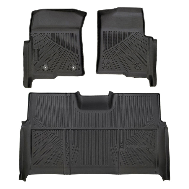 Trucktok 2010-2014 Ford F150 SuperCrew Cab All-Weather TPE Floor Mats TruckTok