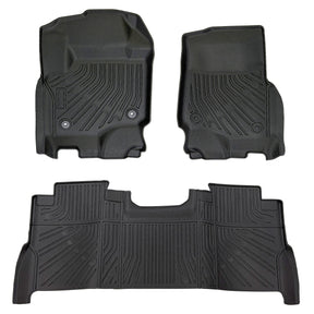 Trucktok 2017-2025 Ford F250 F350 F450 SuperCrew Cab All-Weather TPE Floor Mats TruckTok