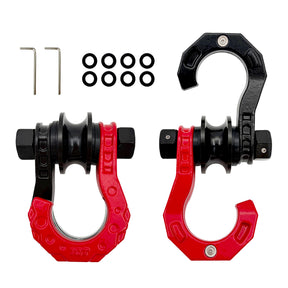 Trucktok 3/4" D-Ring Shackle 52,000 lbs Break Strength Recovery Pulley (1 Pair ) TruckTok