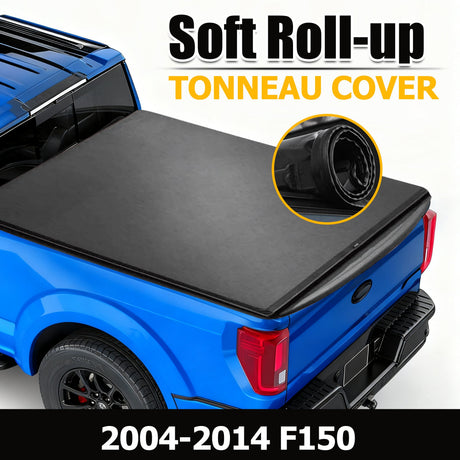 Trucktok 2004-2014 Ford F150 6.5FT Soft Roll Up Tonneau Cover Truck Bed TruckTok