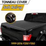 Trucktok 1999-2016 Ford F250 F350 6.8FT Soft Roll Up Tonneau Cover Truck Bed TruckTok